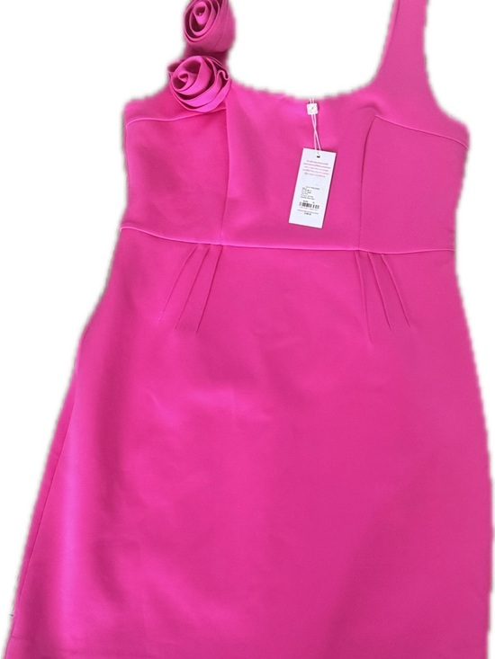 Lilly Pulitzer, NWT, Jade Rosette-Shoulder Dress, passionfruit pink sz 10 - Picture 3 of 5